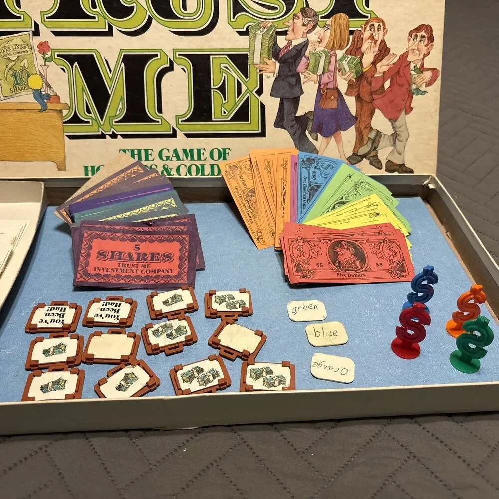 Trust Me Vintage 1981 Parker Brothers Board Game Complete Property Investment